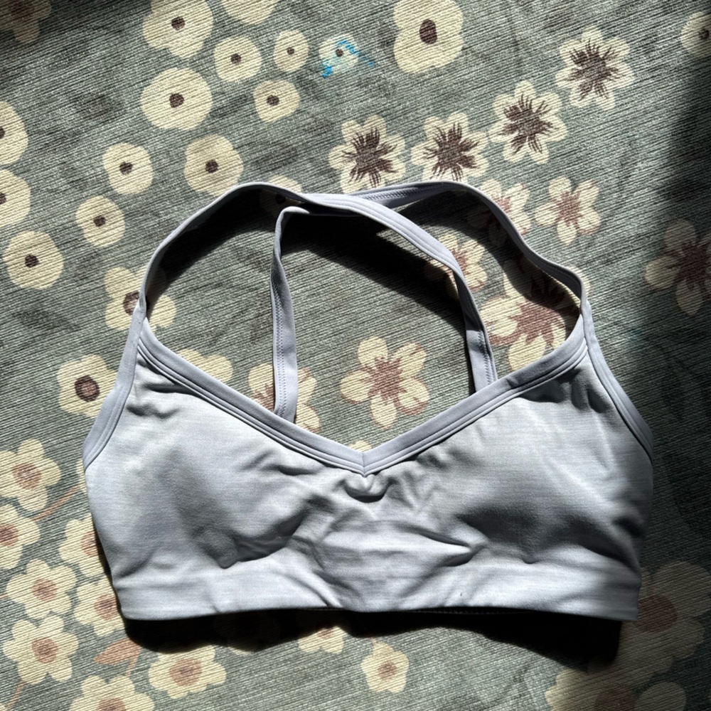 Light Gray Women's Seamless Sports Bra - Comfortable Support